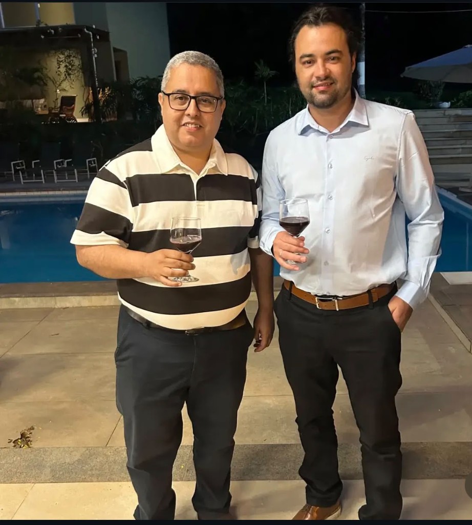 Marielsom e Webert, sócios do VINZAN